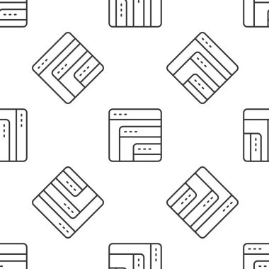 Gri Çizgi Yazılım, Web Geliştirici programlama kod simgesi beyaz arkaplanda izole edilmiş kusursuz desen. Program kodunun rastgele bilgisayar betiği parçalarını Javascript et. Vektör