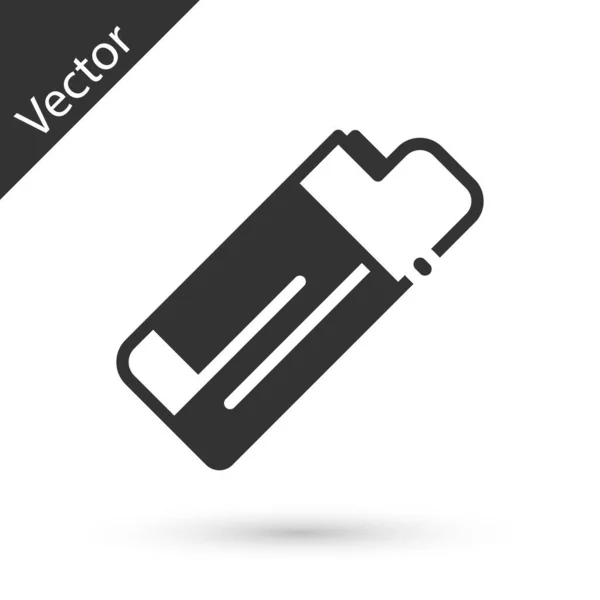 Иконка Grey Lighter Выделена Белом Фоне Вектор — стоковый вектор