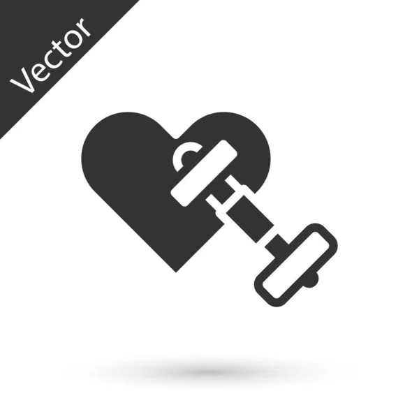 아이콘 배경에 분리되어 있습니다 근육들어올리기 기구들 Vector — 스톡 벡터