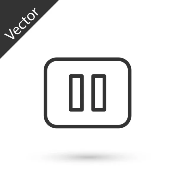 Pause 아이콘은 배경에서 분리됩니다 Vector — 스톡 벡터