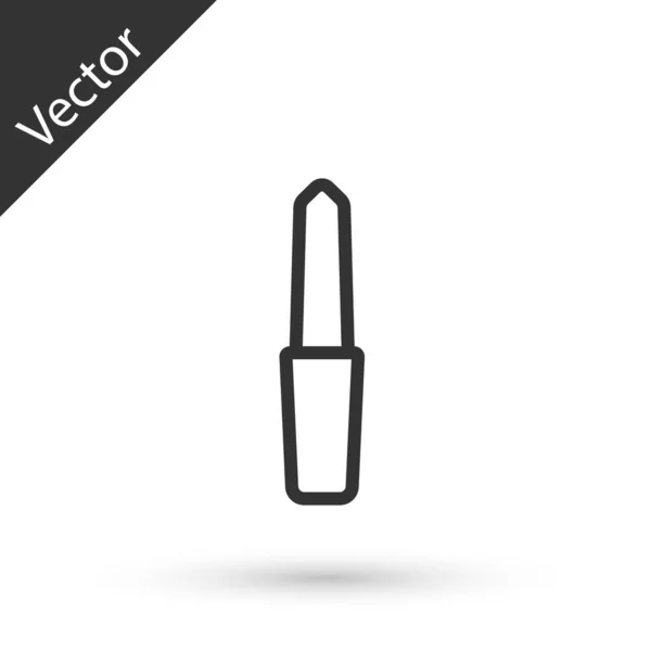 Graue Linie Nagelfeile Symbol Isoliert Auf Weißem Hintergrund Maniküre Werkzeug — Stockvektor