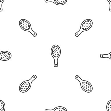 Gri çizgi tırnak dosya simgesi beyaz arkaplanda kusursuz desen izole etti. Manikür aleti. Vektör