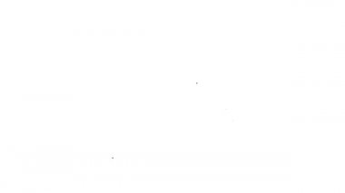 Siyah Çizgili Adam beyaz arka planda izole edilmiş sigara ikonu içiyor. Tütün tabelası. 4K Video hareketli grafik canlandırması