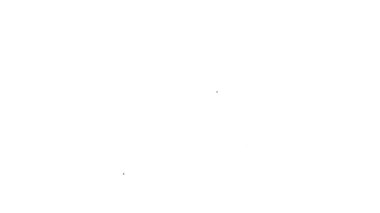 Siyah çizgili adamın öksürük ikonu beyaz arka planda izole edildi. Viral enfeksiyon, grip, grip, soğuk algınlığı semptomları. Tüberküloz, kabakulak, boğmaca. 4K Video hareketli grafik canlandırması