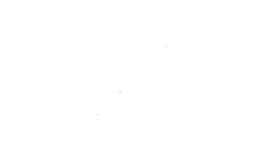 Siyah çizgi sigara simgesi beyaz arkaplanda izole edildi. Tütün tabelası. Sigara içme sembolü. 4K Video hareketli grafik canlandırması