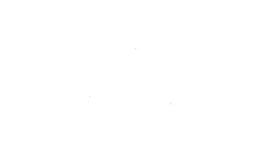 Siyah çizgi Hıristiyan çapraz simgesi beyaz arka planda izole edildi. Kilise haçı. 4K Video hareketli grafik canlandırması