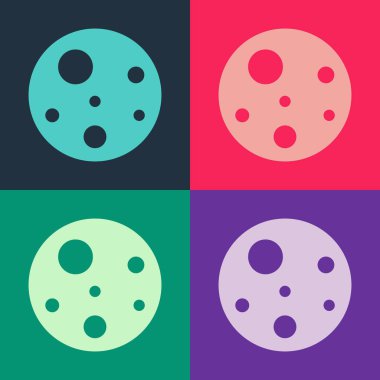 Pop Art Planet Mars simgesi renk arkaplanında izole edildi. Vektör