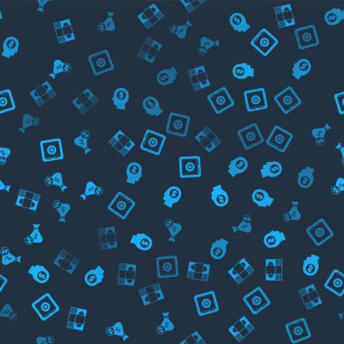 Stacks 'a kağıt para, iş adamı planlama, kasa ve para çantasını kusursuz bir düzende ayarla. Vektör