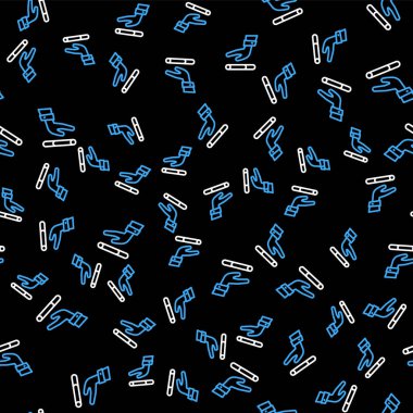 Çizgi, siyah arka planda izole edilmiş sigara ikonu veriyor. Tütün tabelası. Sigara içme sembolü. Sağlıklı bir yaşam tarzı. Vektör