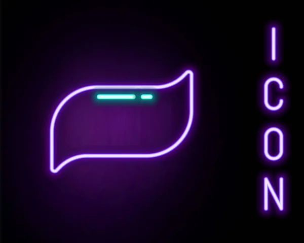 Leuchtende Neon Linie Zahnpasta Symbol Isoliert Auf Schwarzem Hintergrund Buntes — Stockvektor