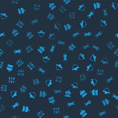 Set Burger, Batılı kovboy şapkası, sahne standı ya da tribün ve bayraksız desenli karnaval çelengi. Vektör