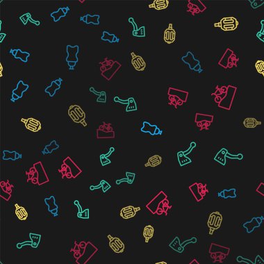 Sport şişesini suyla, bisiklet freniyle, pedalla ve dağ bisikletiyle kusursuz bir şekilde ayarla. Vektör