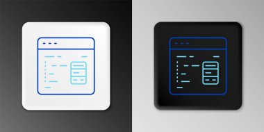 Çizgi Yazılım, Web Geliştirici programlama kodu simgesi gri arkaplanda izole edildi. Program kodunun rastgele bilgisayar betiği parçalarını Javascript et. Renkli taslak konsepti. Vektör