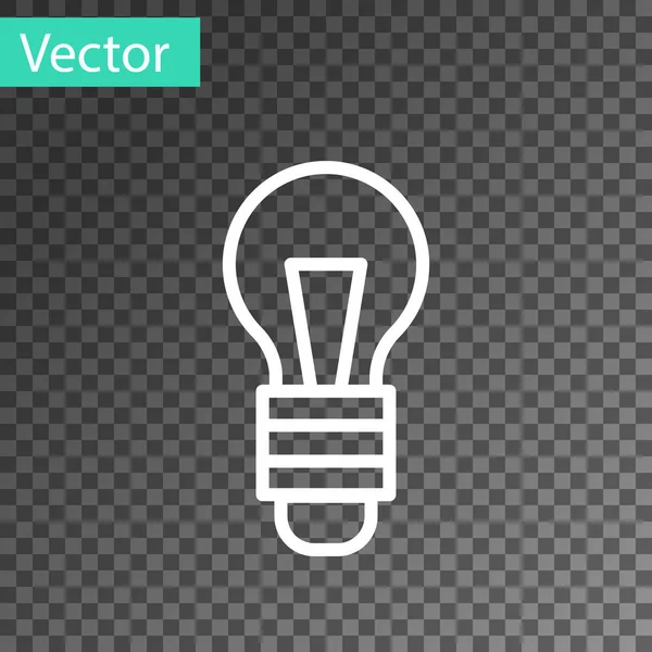 Bombilla negra con concepto de icono de idea aislado sobre fondo transparente. Símbolo de energía e idea. Concepto de inspiración. Vector — Vector de stock