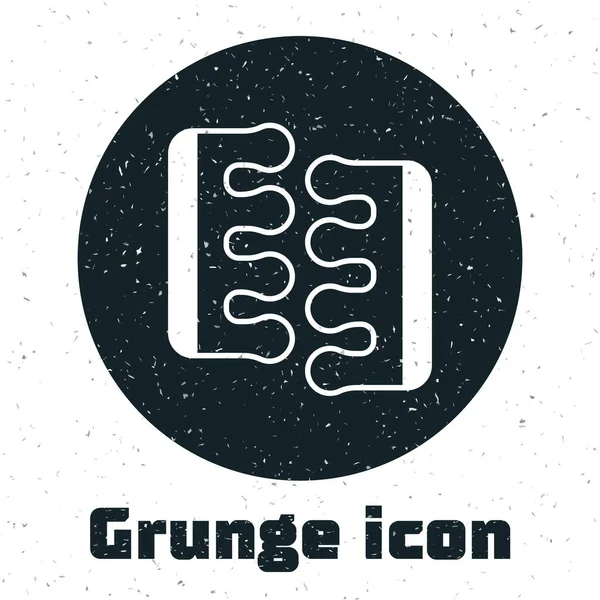 Séparateur Grunge Toe pour icône pédicure isolé sur fond blanc. Dessin vintage monochrome. Vecteur — Image vectorielle