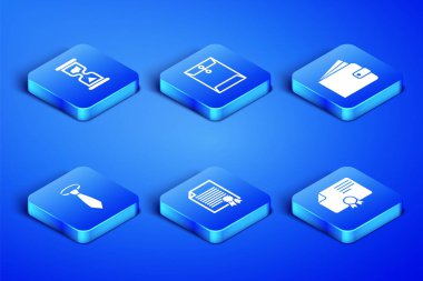 Sertifika şablonu, Eski kum saati, kravat, zarf ve cüzdan simgesini ayarla. Vektör