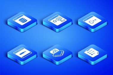 Panoyu kontrol listesi, Sunucu, Veri, Web Sunucusu, İşlemci mikrodevreleri İşlemci İşlemcisi, Arama motoru, Tarayıcı ayarı ve Yazılım simgesi ile ayarla. Vektör