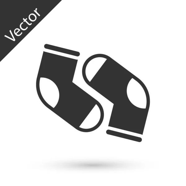 Ref Grey Socks Белом Фоне Вектор — стоковый вектор