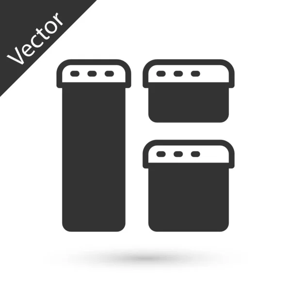 Icono Ventana Del Navegador Gris Aislado Sobre Fondo Blanco Vector — Vector de stock