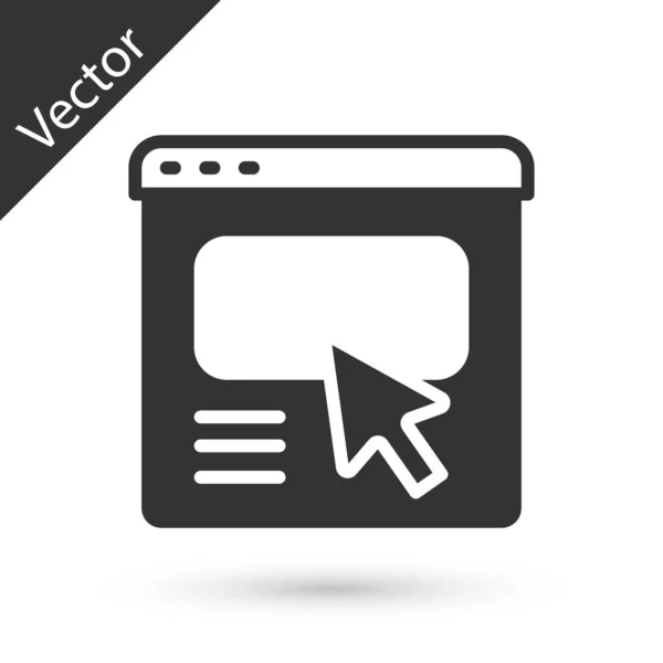 Šedá Ikona Designu Nebo Izolovaná Bílém Pozadí Vektor — Stockový vektor