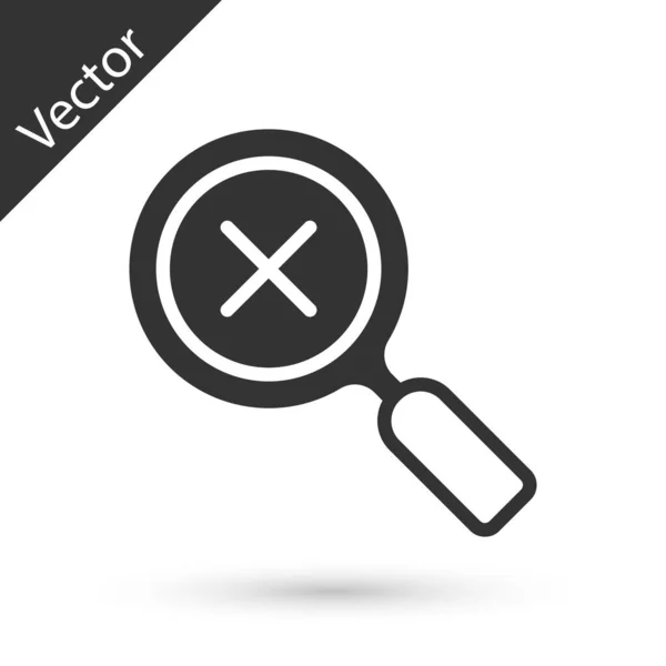 유리를 확대하고 배경에 아이콘을 합니다 사업의 Vector — 스톡 벡터