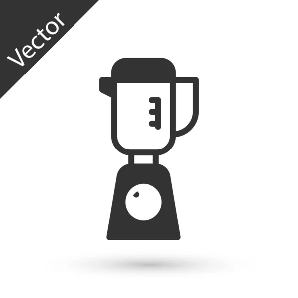 Icono Grey Blender Aislado Sobre Fondo Blanco Cocina Eléctrica Licuadora — Vector de stock