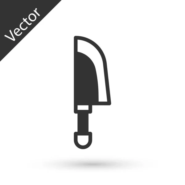 Graues Messer Symbol Isoliert Auf Weißem Hintergrund Bestecksymbol Vorhanden Vektor — Stockvektor