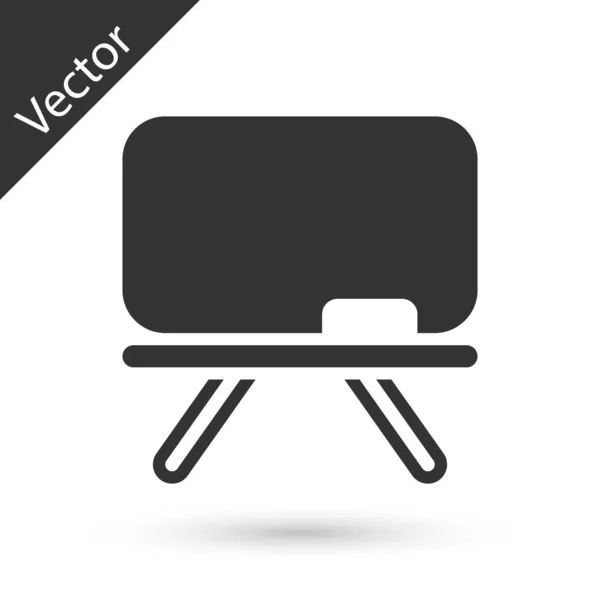 Graues Tafelsymbol Isoliert Auf Weißem Hintergrund Schultafel Schild Vektor — Stockvektor