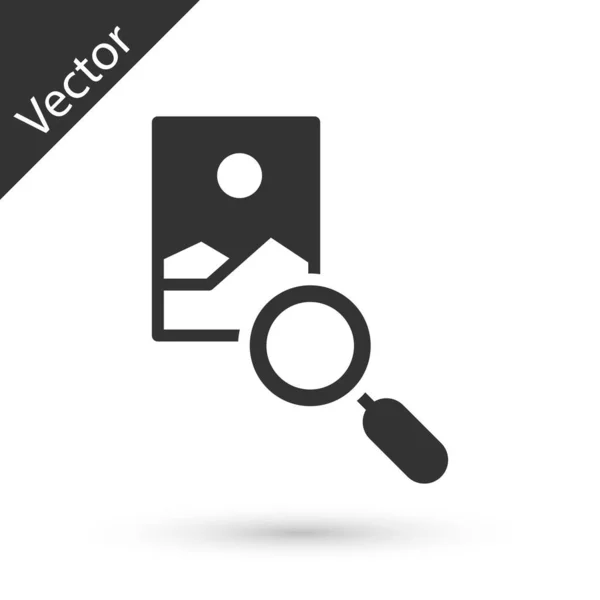 Gris Icono Retoque Fotográfico Aislado Sobre Fondo Blanco Fotógrafo Fotografía — Vector de stock