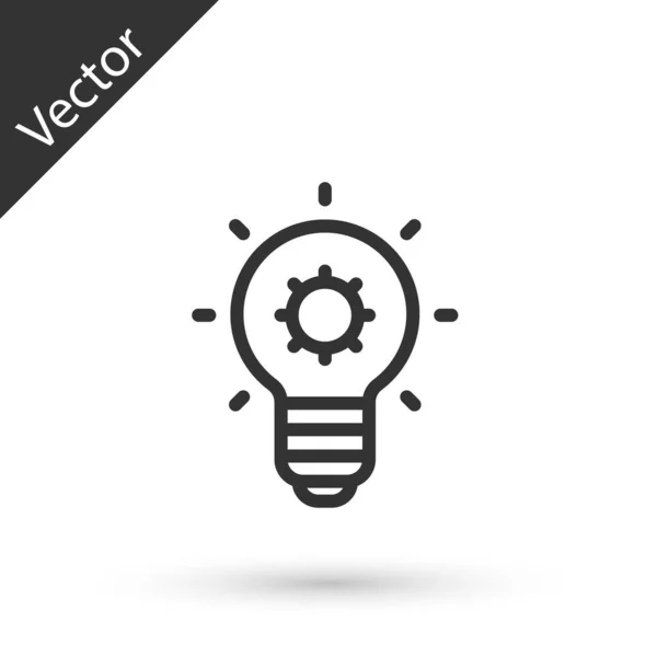 배경에 아이디어 아이콘이라는 개념을 에너지와 아이디어의 영감의 Vector — 스톡 벡터