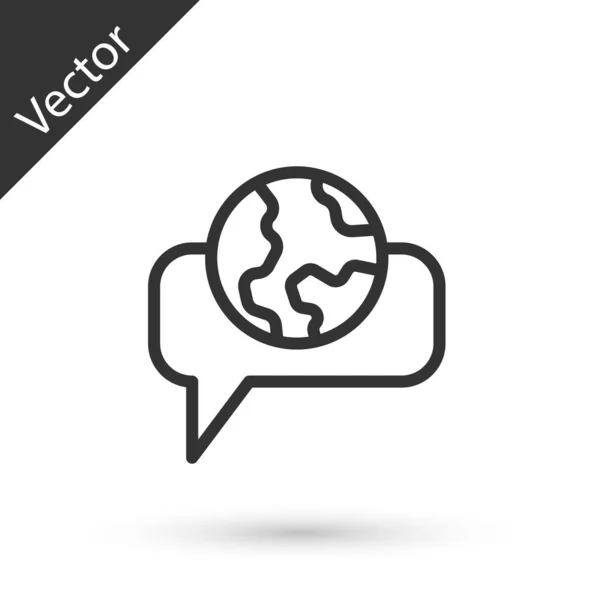 외국어 아이콘 배경에서 의사소통 Vector — 스톡 벡터