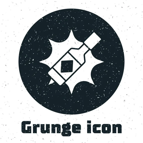 Icono Salsa Grunge Tabasco Aislado Sobre Fondo Blanco Chili Salsa — Vector de stock