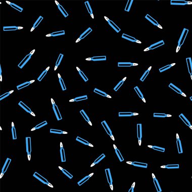 Çizgi Kurşunu simgesi siyah arkaplanda kusursuz desen izole etti. Vektör