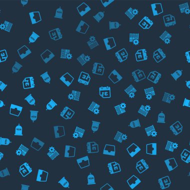 Sosyal medya gelen kutusu, Sunucu ayarı, Takvim ve Tombstone 'u pürüzsüz desen üzerine yazılan RIP ile ayarla. Vektör