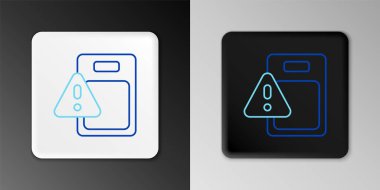 Küresel Ekonomik Kriz Çizgisi simgesi gri arka planda izole edildi. Dünya finans krizi. Renkli taslak konsepti. Vektör