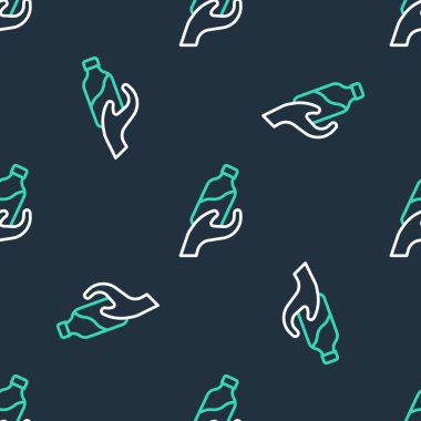 Hat Bağışı su ikonu siyah arka planda izole edilmiş. Vektör