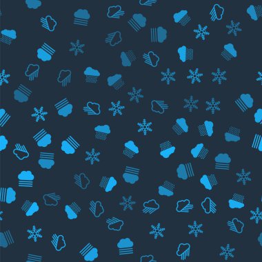 Bulut 'u yağmurla, Kar Tanesi' yle, Sis 'le ve bulutla donatın. Vektör