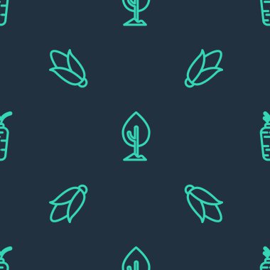 Hat Ağacı, Mısır ve Havuç 'u kusursuz dizilime ayarlayın. Vektör