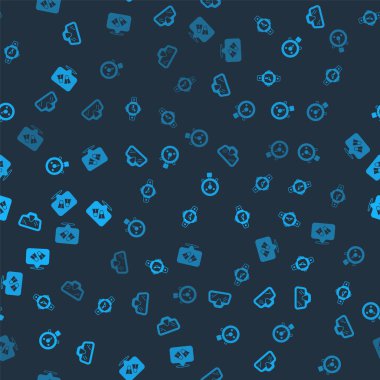 Dalış maskesi, saat, Stopwatch ve Flippers 'ı kusursuz bir şekilde yüzmeleri için ayarlayın. Vektör