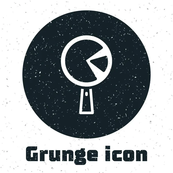 Grunge omlett serpenyő ikon elszigetelt fehér alapon. Omlett serpenyőben. Monokróm vintage rajz. Vektor — Stock Vector