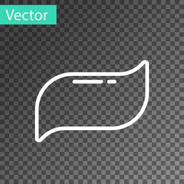 Witte lijn Tandpasta pictogram geïsoleerd op transparante achtergrond. Vector — Stockvector