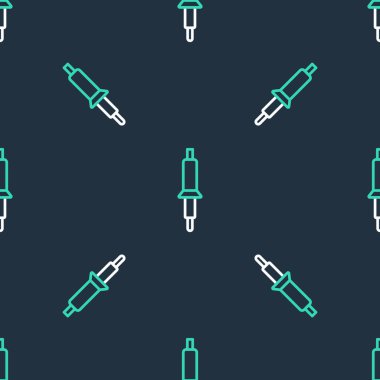 Demir lehimleme simgesi siyah arkaplanda izole edilmiş. Vektör