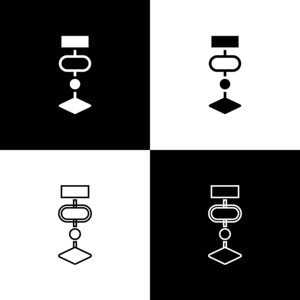 Setzen Sie das Algorithmus-Symbol isoliert auf schwarzem und weißem Hintergrund. Algorithmus-Symboldesign aus der Sammlung Künstlicher Intelligenz. Vektor — Stockvektor