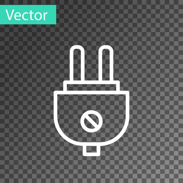 Icône électrique noire isolée sur fond transparent. Concept de connexion et de déconnexion de l'électricité. Vecteur — Image vectorielle