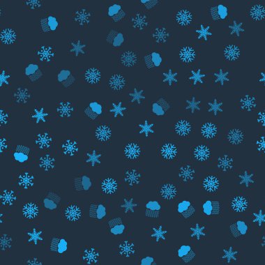 Bulut 'u yağmurla, Kar Tanesi' yle ve kusursuz bir şablonla ayarla. Vektör