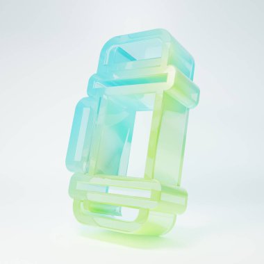 Frosted glass Thermos container icon isolated on white background. Thermo flask icon. Camping and hiking equipment. Minimalism concept. 3D render illustration.