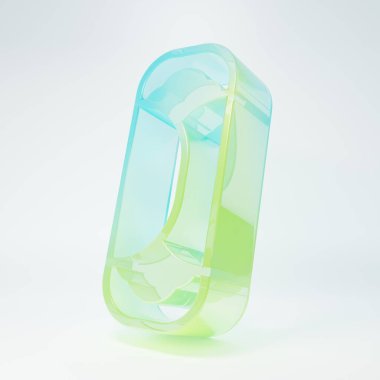 Beyaz arka planda izole edilmiş buzlu cam Burrito ikonu. Geleneksel Meksika fast food 'u. Minimalizm kavramı. 3 Boyutlu resimleme.