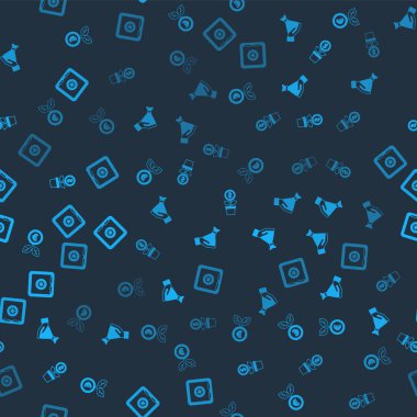 Avro fabrikası, elinde para, dolar ve güvenli bir düzen. Vektör.