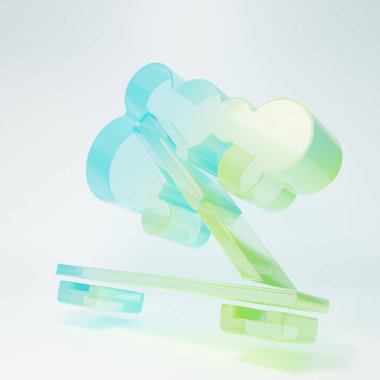 Beyaz arka planda izole edilmiş ahşap bir simge üzerinde buzlu cam kokulu spa çubuğu. Tütsü çubuğu. Kozmetik prosedür aromaterapisi. Minimalizm kavramı. 3 Boyutlu resimleme.