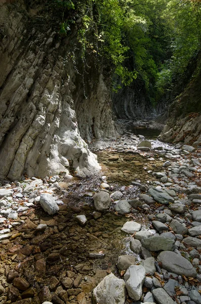 Gorge Mamed Lacuna Nas Montanhas Cáucaso Perto Lazarevskoye — Fotografia de Stock